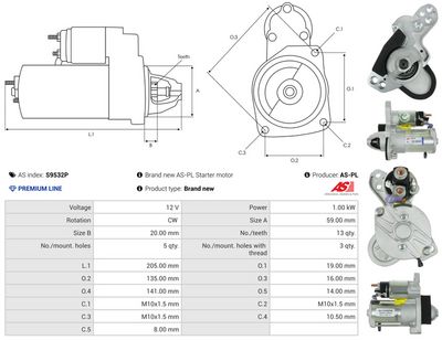 STARTER AS-PL S9532P 4