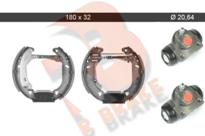 Комплект тормозных колодок R BRAKE 79RBKT0011 для LANCIA Y