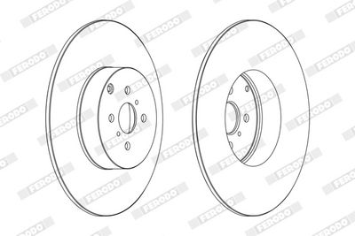 DISC FRANA FERODO DDF1410C 1
