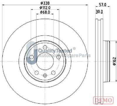 Brzdový kotouč JAPANPARTS DI0920JM