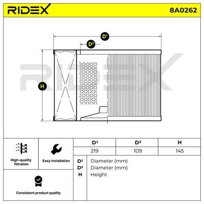 въздушен филтър RIDEX