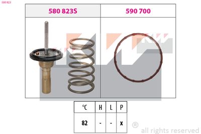 TERMOSTAT LICHID RACIRE KW 580823