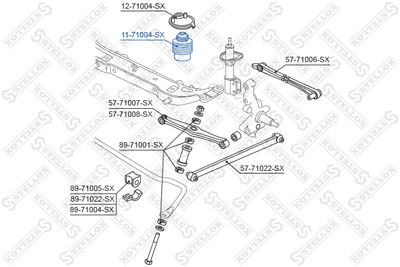 Буфер, амортизация STELLOX 11-71004-SX для MAZDA 323