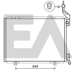 Конденсатор, кондиционер EACLIMA 30C22032 для FORD B-MAX