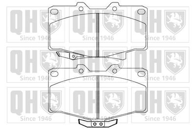 Комплект тормозных колодок, дисковый тормоз QUINTON HAZELL BP858 для TOYOTA 4 RUNNER