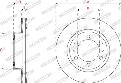 BREMSSCHEIBE FERODO DDF2746 2