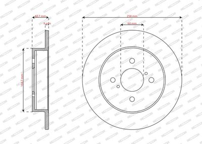 BREMSSCHEIBE FERODO DDF3205 1