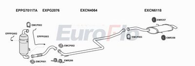 Układ wydechowy EUROFLO CNC4PI16D6001B