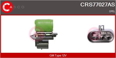 CASCO CRS77027AS Вентилятор системы охлаждения двигателя  для OPEL MERIVA B вэн (S10) 1.6 CDTI (75)