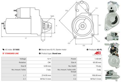STARTER AS-PL S1160S 4