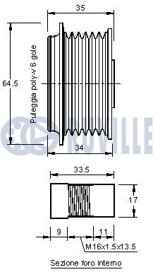 SISTEM ROATA LIBERA GENERATOR RUVILLE 541944 1