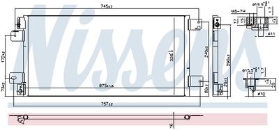 CONDENSATOR CLIMATIZARE NISSENS 940460 6