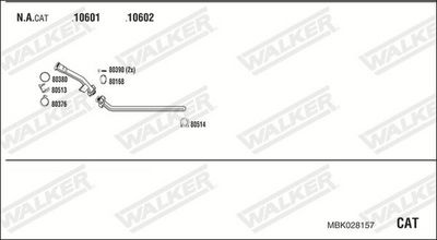 ABGASANLAGE WALKER MBK028157