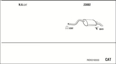 ABGASANLAGE WALKER REK016553