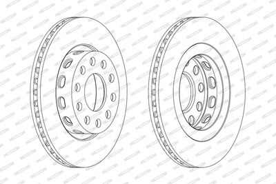 BREMSSCHEIBE FERODO DDF2181C 1
