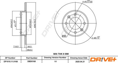 DISC FRANA DR!VE+ DP1010110168 2