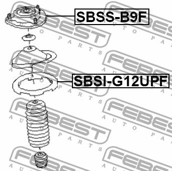 SBSS-B9F Опора переднего амортизатора  FEBEST FEBEST 