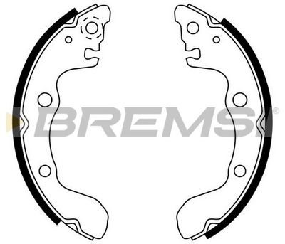 Комплект тормозных колодок BREMSI GF0753 для ISUZU GEMINI