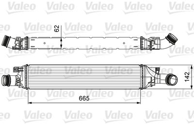 VALEO 818643 Интеркулер  для AUDI Q3 (Ауди Q3)