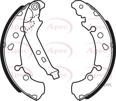 Brake Shoe Set APEC SHU753