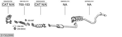 Изпускателна система BOSAL SYS02999