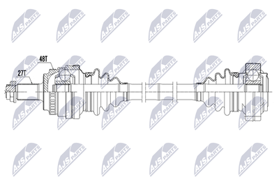 полуоска NTY NPW-BM-201