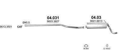 SISTEM DE ESAPAMENT POLMO POLMO99649