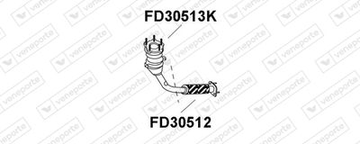 REPARATURROHR KATALYSATOR VENEPORTE FD30512