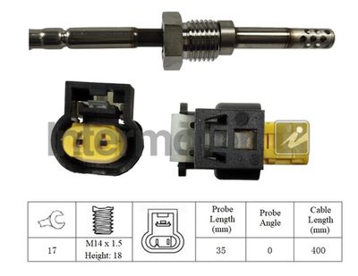 Sensor, exhaust gas temperature Intermotor 27313