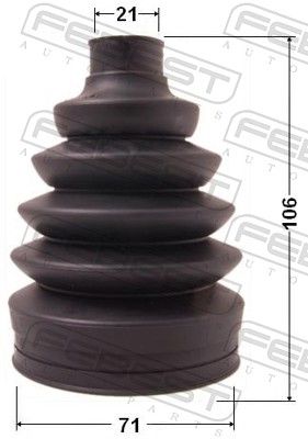 Bellow Kit, drive shaft 1017P-AV