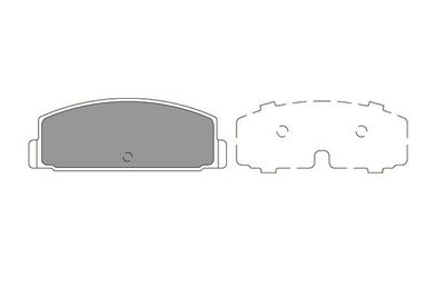 Комплект тормозных колодок, дисковый тормоз KAVO PARTS KBP-5545 для MITSUBISHI STARION