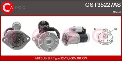 CASCO CST35227AS Стартер  для MAZDA 323 III (BF) 1.7 D
