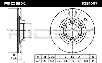 спирачен диск RIDEX