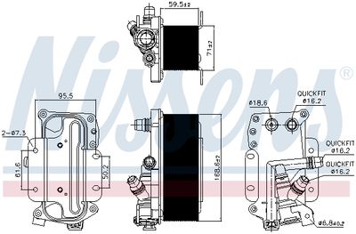 RADIATOR RACIRE ULEI CUTIE DE VITEZE AUTOMATA NISSENS 90936 6