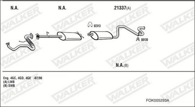 Изпускателна система WALKER FOK005293A