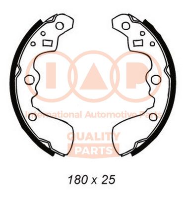 IAP QUALITY PARTS 705-03072 Ремкомплект барабанных колодок  для DAIHATSU CUORE (Дайхатсу Куоре)