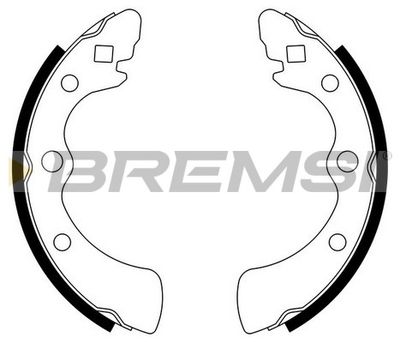 BREMSI GF0700 Ремкомплект барабанных колодок  для HONDA N600 (Хонда Н600)