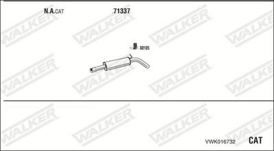Изпускателна система WALKER VWK016732
