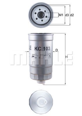 KC 103 KNECHT Топливный фильтр