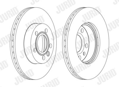 Тормозной диск JURID 562080J для VW LT