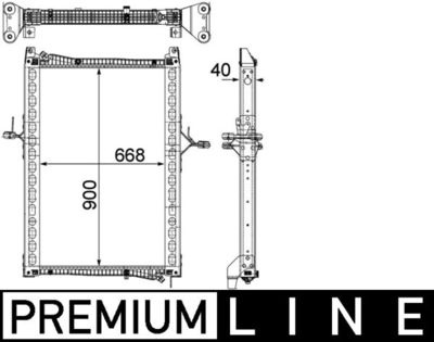 Radiateur - CR1160000P - MAHLE