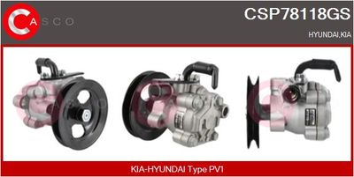 CASCO CSP78118GS Рулевая рейка  для HYUNDAI H100 (Хендай Х100)