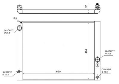 RADIATOR RACIRE MOTOR NRF 58320 3