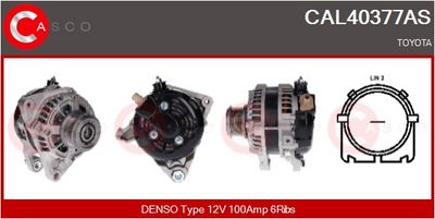 GENERATOR / ALTERNATOR CASCO CAL40377AS