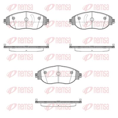 Brake Pad Set, disc brake 1470.10