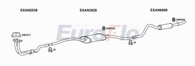 Układ wydechowy EUROFLO ANMAE131001A00
