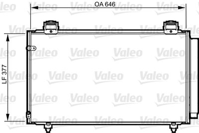 VALEO Condensor, airconditioning (814210)