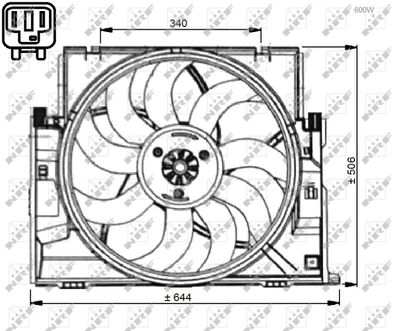 VENTILATOR RADIATOR NRF 47736 2