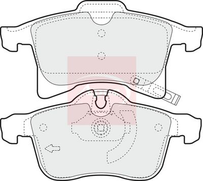 APEC Brake Pad Set, disc brake PAD1348