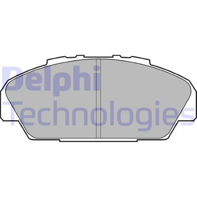 DELPHI LP949 Тормозные колодки и сигнализаторы для HONDA ACCORD IV (CB) 2.2 i 16V Automatik (CB7)